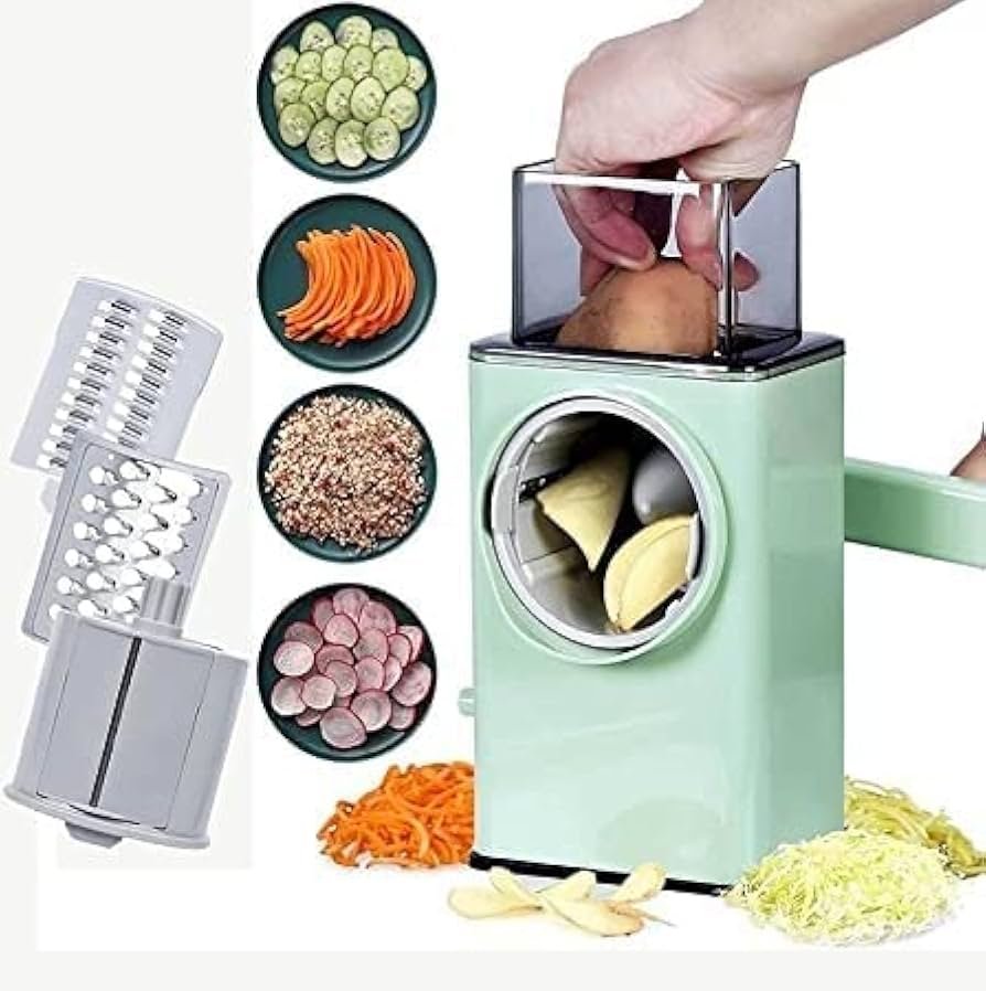 Akhand VEGETABLE SHREDDER ROUND MANDOLINE SLICER Vegetable & Fruit Grater & Slicer  (1XVEGETAB SLICER)